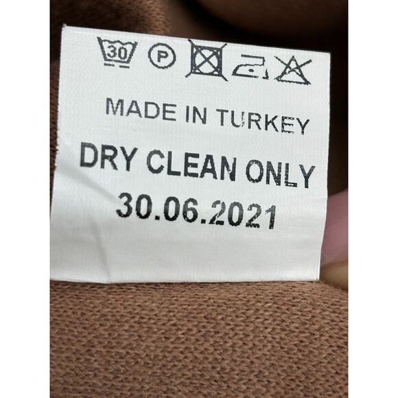 Phardi European Coat Camel Brown Belted Size EU 40 US sz M/L Classy Old Money - Picture 8 of 10